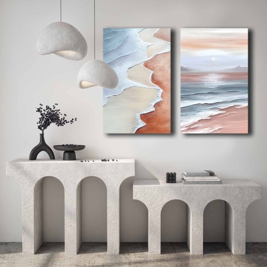 Decorative Canvas Painting (2 Pieces) 2P4570GSC-018 Multicolor