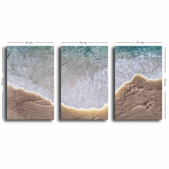 Decorative Canvas Painting (3 Pieces) 3P4570GSC-003 Multicolor