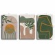 Decorative Canvas Painting (3 Pieces) 3P4570GSC-005 Multicolor