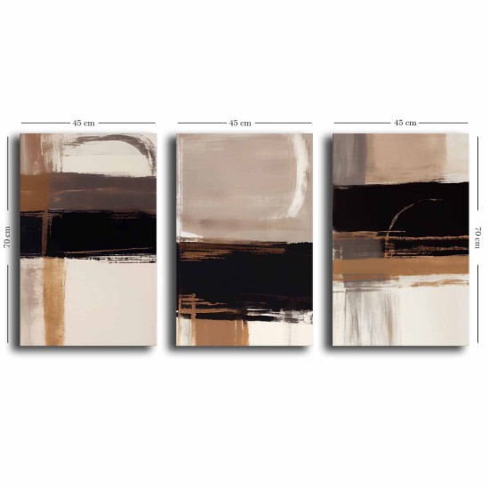 Decorative Canvas Painting (3 Pieces) 3P4570GSC-007 Multicolor Decorative Canvas Painting (3 Pieces) 3P4570GSC-007 Multicolor