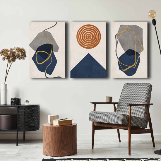 Decorative Canvas Painting (3 Pieces) 3P4570GSC-008 Multicolor Decorative Canvas Painting (3 Pieces) 3P4570GSC-008 Multicolor