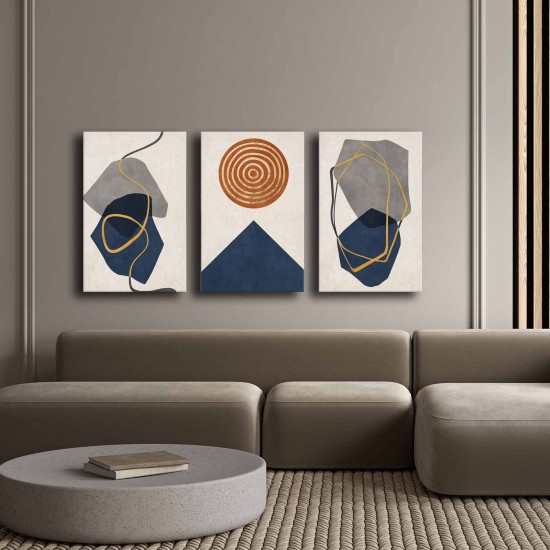 Decorative Canvas Painting (3 Pieces) 3P4570GSC-008 Multicolor Decorative Canvas Painting (3 Pieces) 3P4570GSC-008 Multicolor