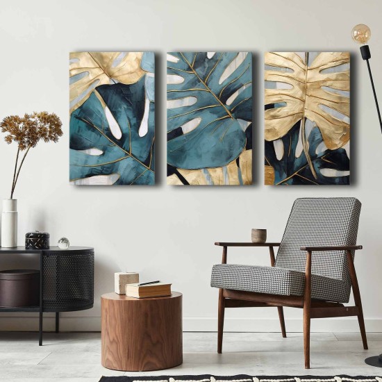 Decorative Canvas Painting (3 Pieces) 3P4570GSC-014 Multicolor Decorative Canvas Painting (3 Pieces) 3P4570GSC-014 Multicolor