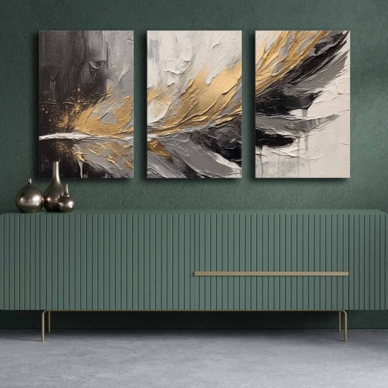 Decorative Canvas Painting (3 Pieces) 3P4570GSC-016 Multicolor Decorative Canvas Painting (3 Pieces) 3P4570GSC-016 Multicolor