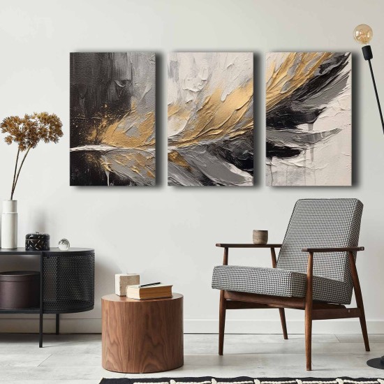 Decorative Canvas Painting (3 Pieces) 3P4570GSC-016 Multicolor Decorative Canvas Painting (3 Pieces) 3P4570GSC-016 Multicolor