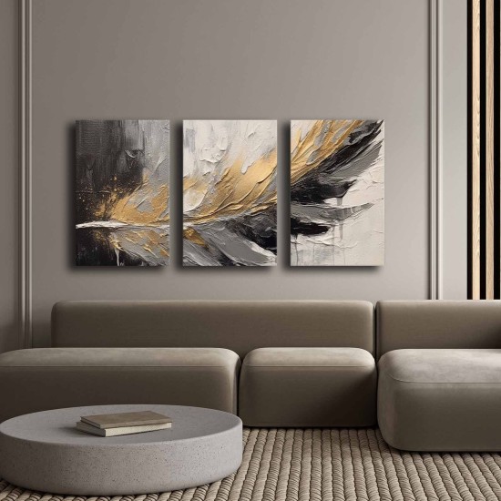 Decorative Canvas Painting (3 Pieces) 3P4570GSC-016 Multicolor Decorative Canvas Painting (3 Pieces) 3P4570GSC-016 Multicolor