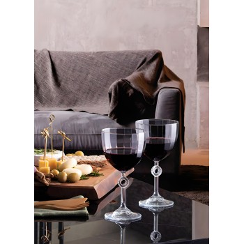 Wine Glass Set (6 Pieces) Amore-KS - 270 Transparent