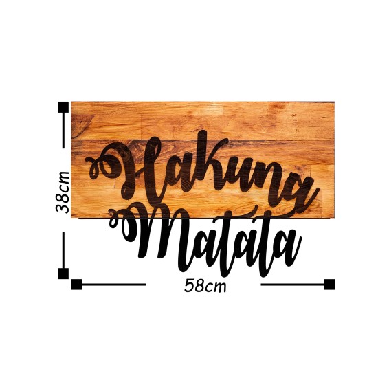 Decorative Wooden Wall Accessory Hakuna Matata Walnut
Black Decorative Wooden Wall Accessory Hakuna Matata Walnut
Black