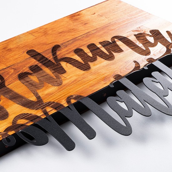 Decorative Wooden Wall Accessory Hakuna Matata Walnut
Black Decorative Wooden Wall Accessory Hakuna Matata Walnut
Black