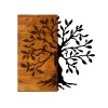Wallxpert Decorative Wooden Wall Accessory Agac Walnut
Black