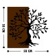 Wallxpert Decorative Wooden Wall Accessory Agac Walnut
Black