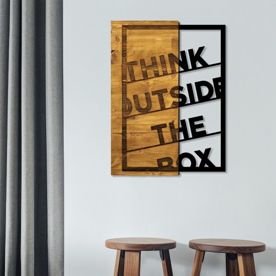 Decorative Wooden Wall Accessory Think Outside The Box Walnut
Black Wallxpert Decorative Wooden Wall Accessory Think Outside The Box Walnut
Black