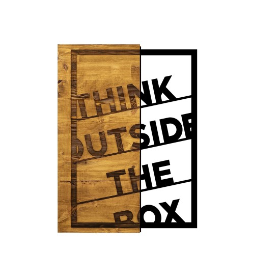 Decorative Wooden Wall Accessory Think Outside The Box Walnut
Black Wallxpert Decorative Wooden Wall Accessory Think Outside The Box Walnut
Black