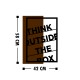 Decorative Wooden Wall Accessory Think Outside The Box Walnut
Black Wallxpert Decorative Wooden Wall Accessory Think Outside The Box Walnut
Black