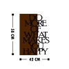 Wallxpert Decorative Wooden Wall Accessory Do More Of What Makes You Happy Walnut
Black