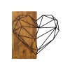 Wallxpert Decorative Wooden Wall Accessory Heart Walnut
Black