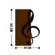 Decorative Wooden Wall Accessory Treble Clef Walnut
Black Decorative Wooden Wall Accessory Treble Clef Walnut
Black