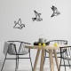 Decorative Wooden Wall Accessory Oragami Black Wallxpert Decorative Wooden Wall Accessory Oragami Black
