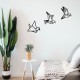 Decorative Wooden Wall Accessory Oragami Black Wallxpert Decorative Wooden Wall Accessory Oragami Black