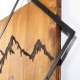 Wallxpert Decorative Wooden Wall Accessory Mountain 2 Walnut
Black