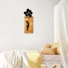 Wallxpert Decorative Wooden Wall Accessory Chıld And Balloons Black