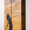 Wallxpert Decorative Wooden Wall Accessory Chıld And Balloons Black