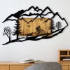 Wallxpert Decorative Wooden Wall Accessory Bicycle Riding in Nature 1 Walnut
Black