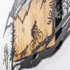 Wallxpert Decorative Wooden Wall Accessory Bicycle Riding in Nature 1 Walnut
Black
