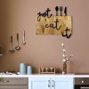 Decorative Wooden Wall Accessory Just Eat It Walnut
Black