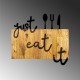 Decorative Wooden Wall Accessory Just Eat It Walnut
Black Decorative Wooden Wall Accessory Just Eat It Walnut
Black