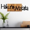Wallxpert Decorative Wooden Wall Accessory Hakuna Matata 4 Black
Light Walnut