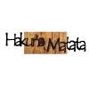 Wallxpert Decorative Wooden Wall Accessory Hakuna Matata 4 Black
Light Walnut