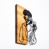 Wallxpert Decorative Wooden Wall Accessory Woman 2 Black
Light Walnut