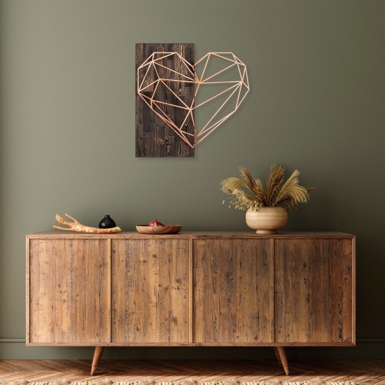 Decorative Wooden Wall Accessory Heart - Copper Walnut
Copper Decorative Wooden Wall Accessory Heart - Copper Walnut
Copper