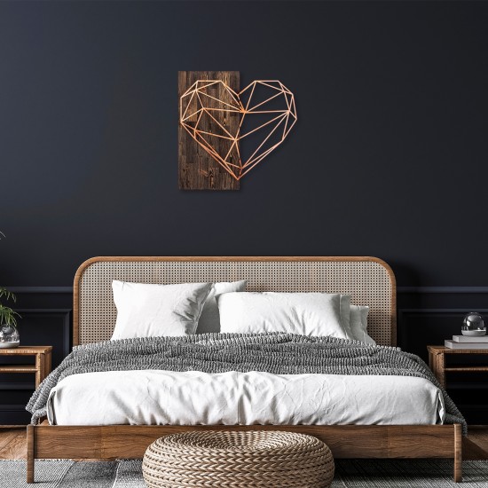 Decorative Wooden Wall Accessory Heart - Copper Walnut
Copper Decorative Wooden Wall Accessory Heart - Copper Walnut
Copper