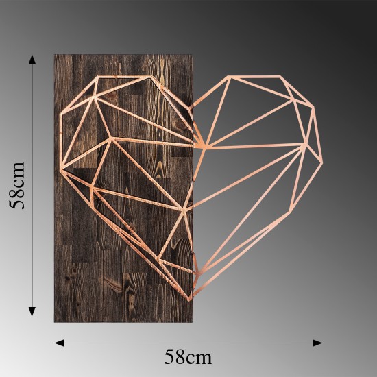 Decorative Wooden Wall Accessory Heart - Copper Walnut
Copper Decorative Wooden Wall Accessory Heart - Copper Walnut
Copper