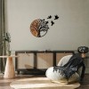Wallxpert Decorative Wooden Wall Accessory Tree And Birds - 322 Black
Walnut