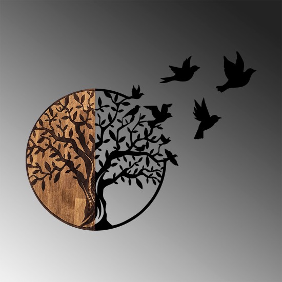 Decorative Wooden Wall Accessory Tree And Birds - 322 Black
Walnut Wallxpert Decorative Wooden Wall Accessory Tree And Birds - 322 Black
Walnut