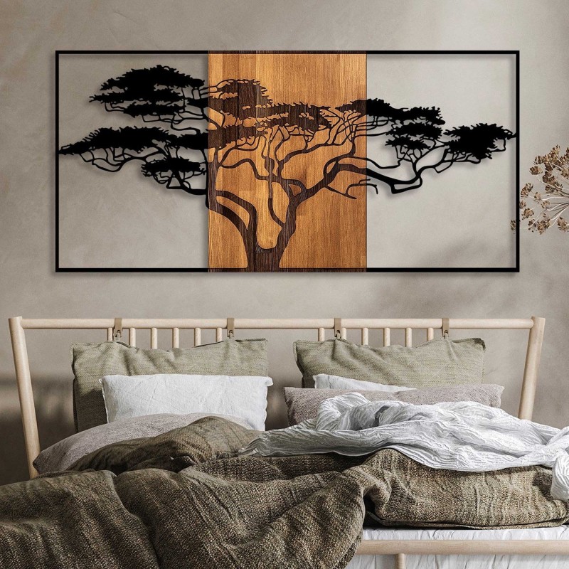 Wallxpert Decorative Wooden Wall Accessory Acacia Tree - 328 Black
Walnut