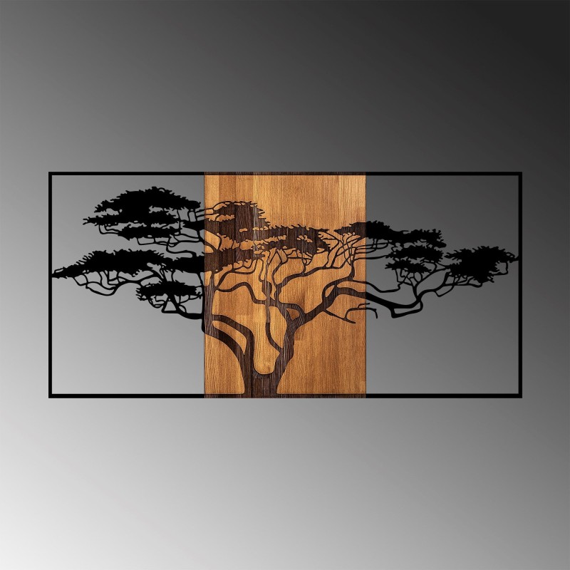 Wallxpert Decorative Wooden Wall Accessory Acacia Tree - 328 Black
Walnut