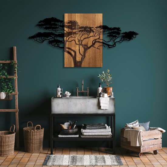 Decorative Wooden Wall Accessory Acacia Tree - 329 Black
Walnut Wallxpert Decorative Wooden Wall Accessory Acacia Tree - 329 Black
Walnut