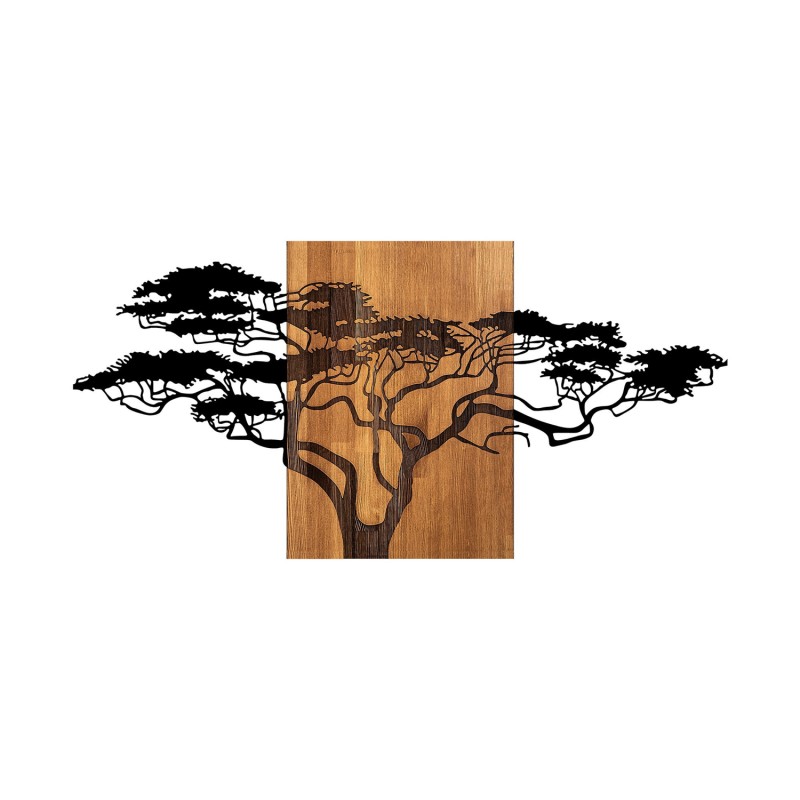 Wallxpert Decorative Wooden Wall Accessory Acacia Tree - 329 Black
Walnut