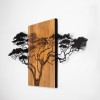 Wallxpert Decorative Wooden Wall Accessory Acacia Tree - 329 Black
Walnut