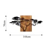 Wallxpert Decorative Wooden Wall Accessory Acacia Tree - 329 Black
Walnut