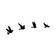 Decorative Metal Wall Accessory Pigeons - 289 Black Decorative Metal Wall Accessory Pigeons - 289 Black
