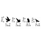 Decorative Metal Wall Accessory Pigeons - 289 Black Decorative Metal Wall Accessory Pigeons - 289 Black