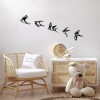 Wallxpert Decorative Metal Wall Accessory Swallows - 303 Black