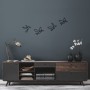 Decorative Metal Wall Accessory Birds - 304 Black