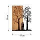 Decorative Wooden Wall Accessory Love Under The Tree Walnut
Black Decorative Wooden Wall Accessory Love Under The Tree Walnut
Black