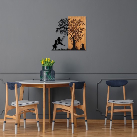 Decorative Wooden Wall Accessory The Tree And The Shaking Children Walnut
Black Wallxpert Decorative Wooden Wall Accessory The Tree And The Shaking Children Walnut
Black